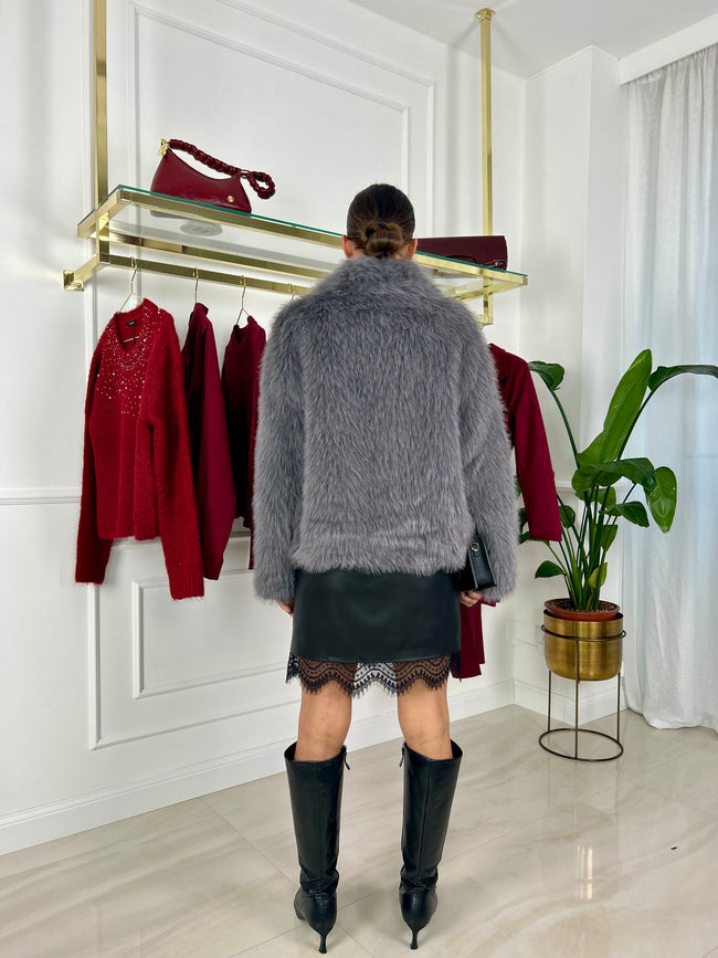 Giubbotto in ecopelliccia Carol