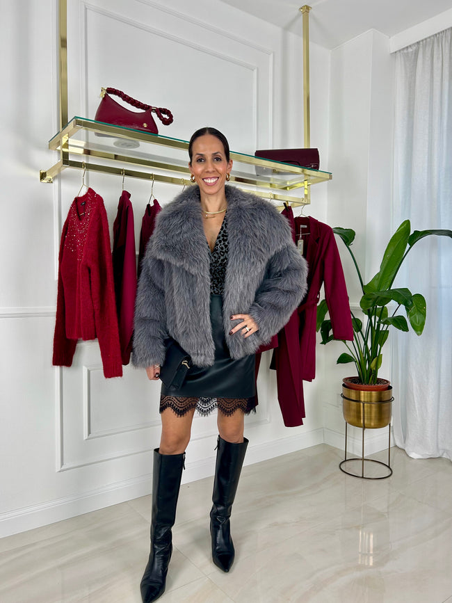 Giubbotto in ecopelliccia Carol