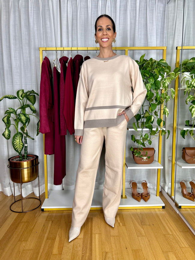 Coordinato Greta - Blu notte / Taglia unica-Grigio / Taglia unica-Tortora / Taglia unica-Beige / Taglia unica-Nero / Taglia unica