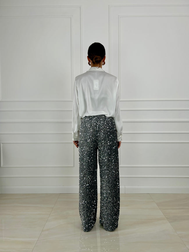 Pantalone con paillettes Sasha