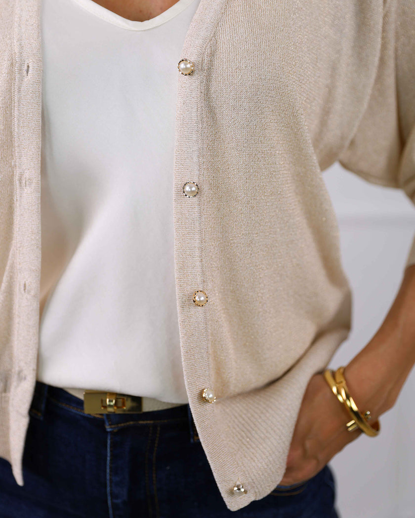 Cardigan in lurex Rita