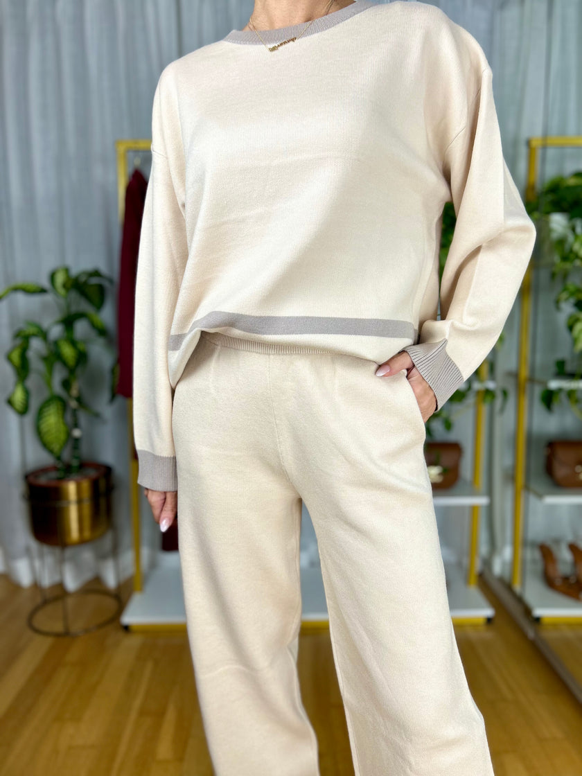 Coordinato Greta - Blu notte / Taglia unica-Grigio / Taglia unica-Tortora / Taglia unica-Beige / Taglia unica-Nero / Taglia unica