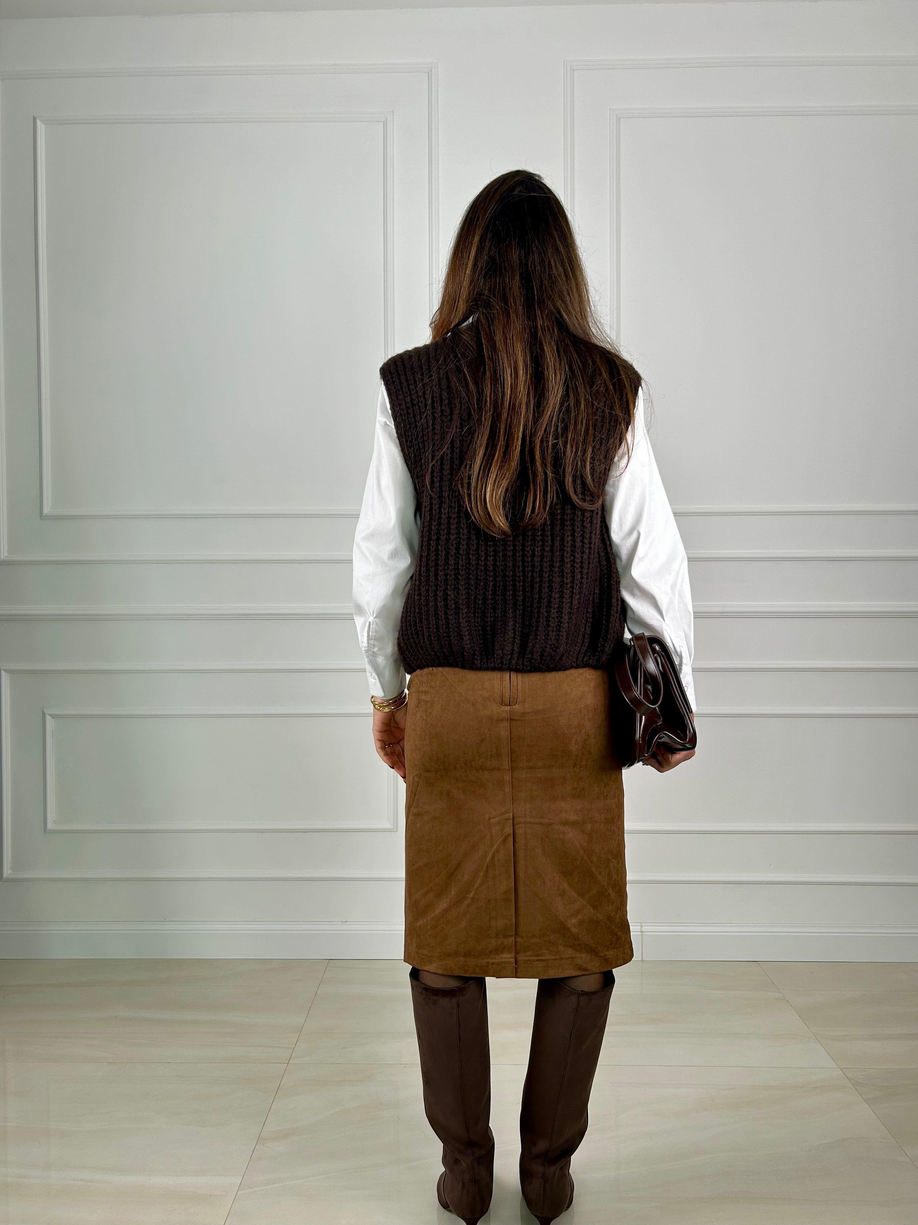 Gonna scamosciata Sara