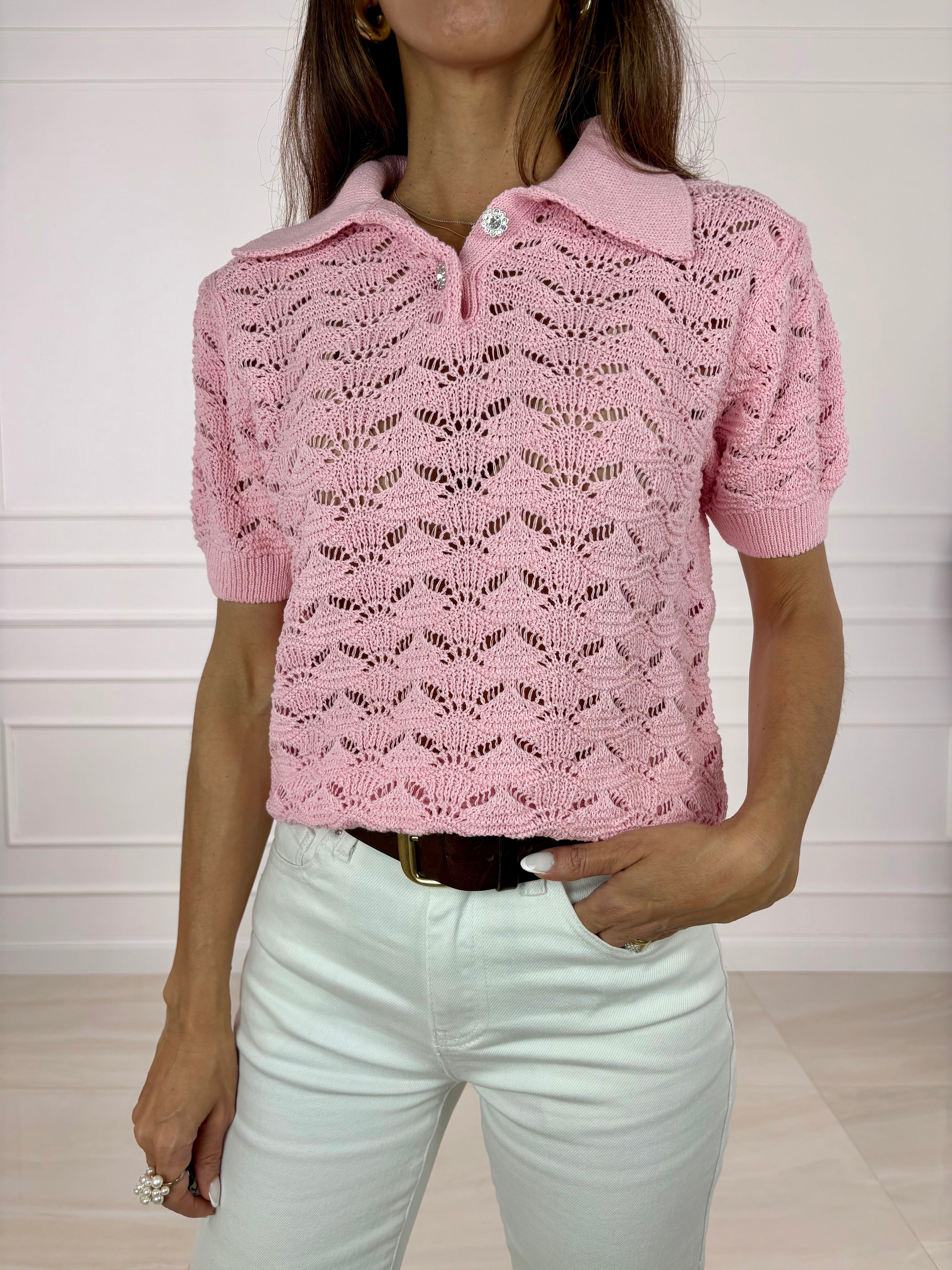 Polo traforata Bruna