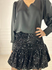 Minigonna con Paillettes Vania