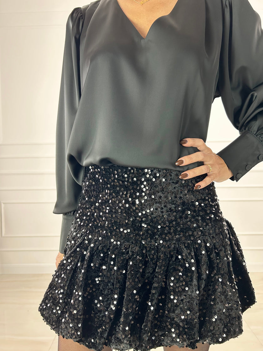 Minigonna con Paillettes Vania