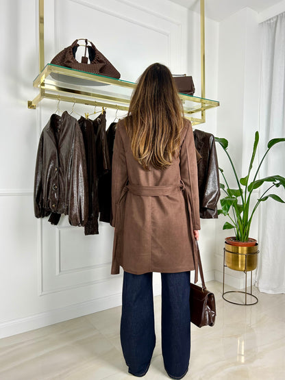 Cappotto scamosciato Eva