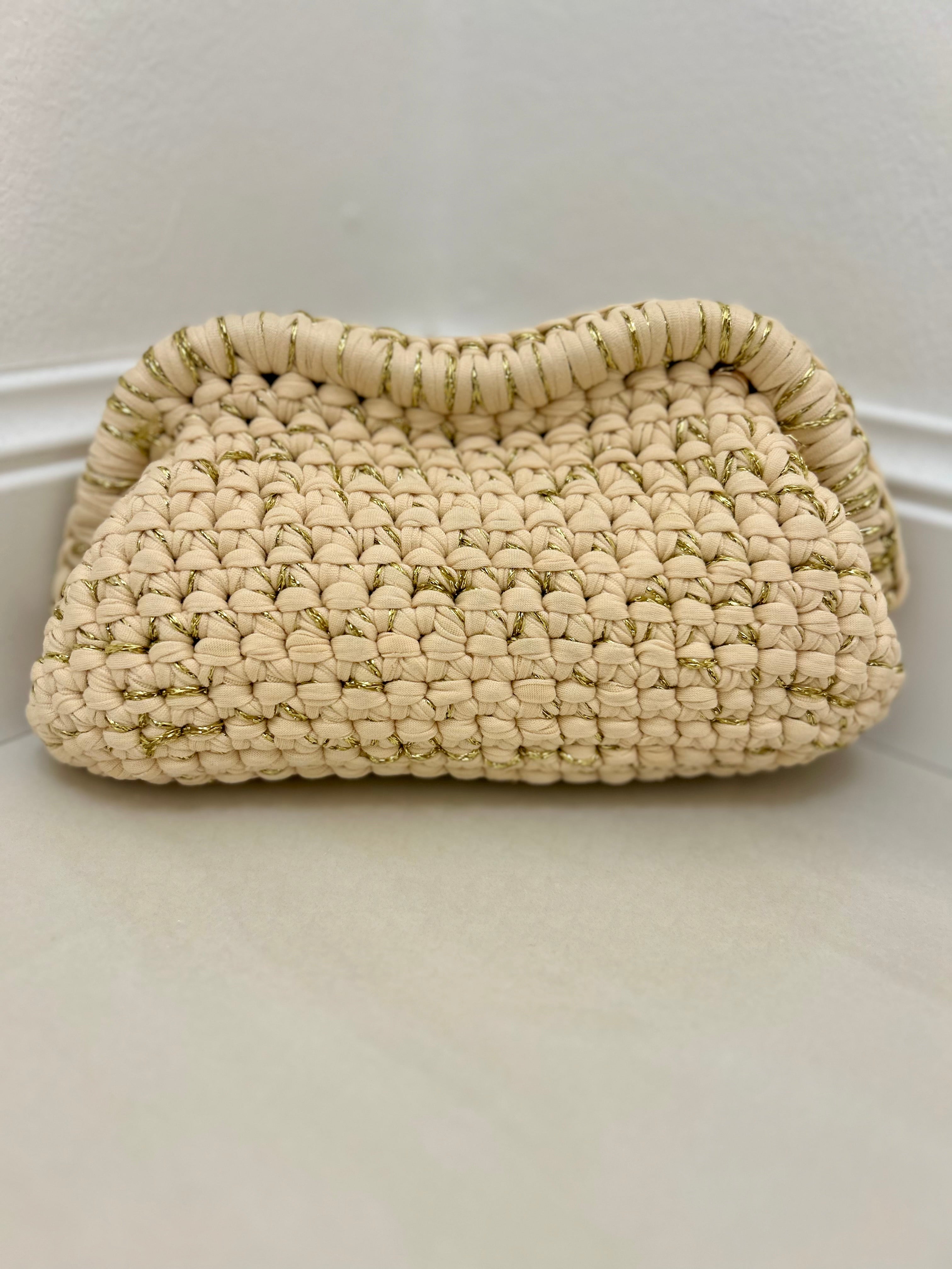 Borsa clutch Maica - Beige