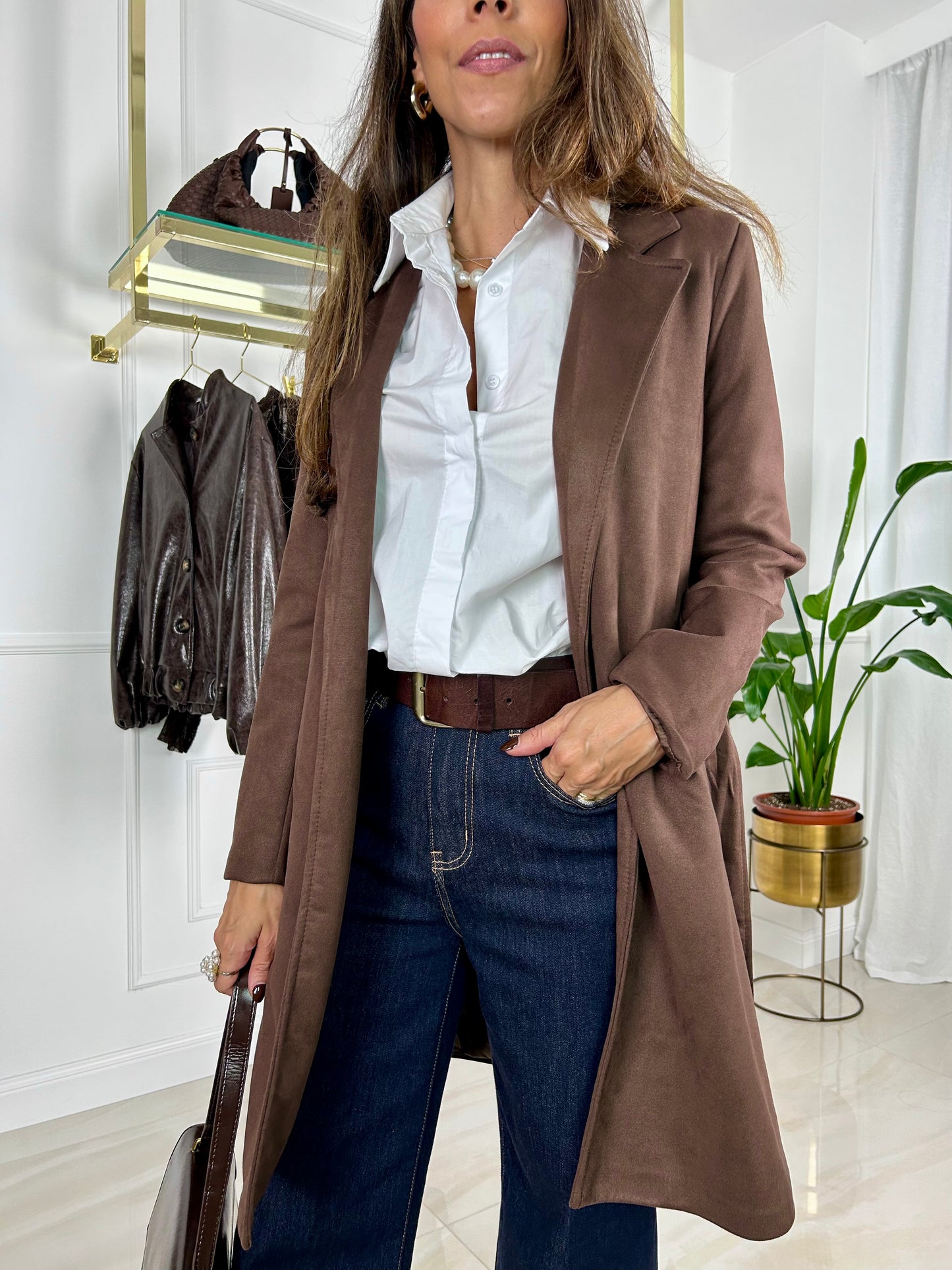 Cappotto scamosciato Eva