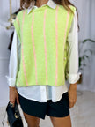 Gilet Giulia - Verde menta / Taglia unica