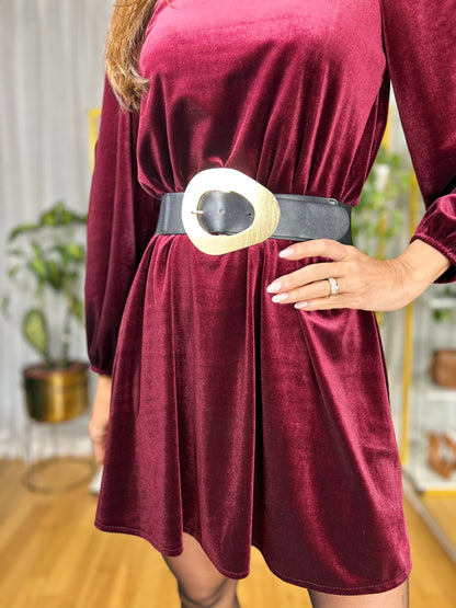 Vestito Emily - Bordeaux / Taglia unica-Nero / Taglia unica
