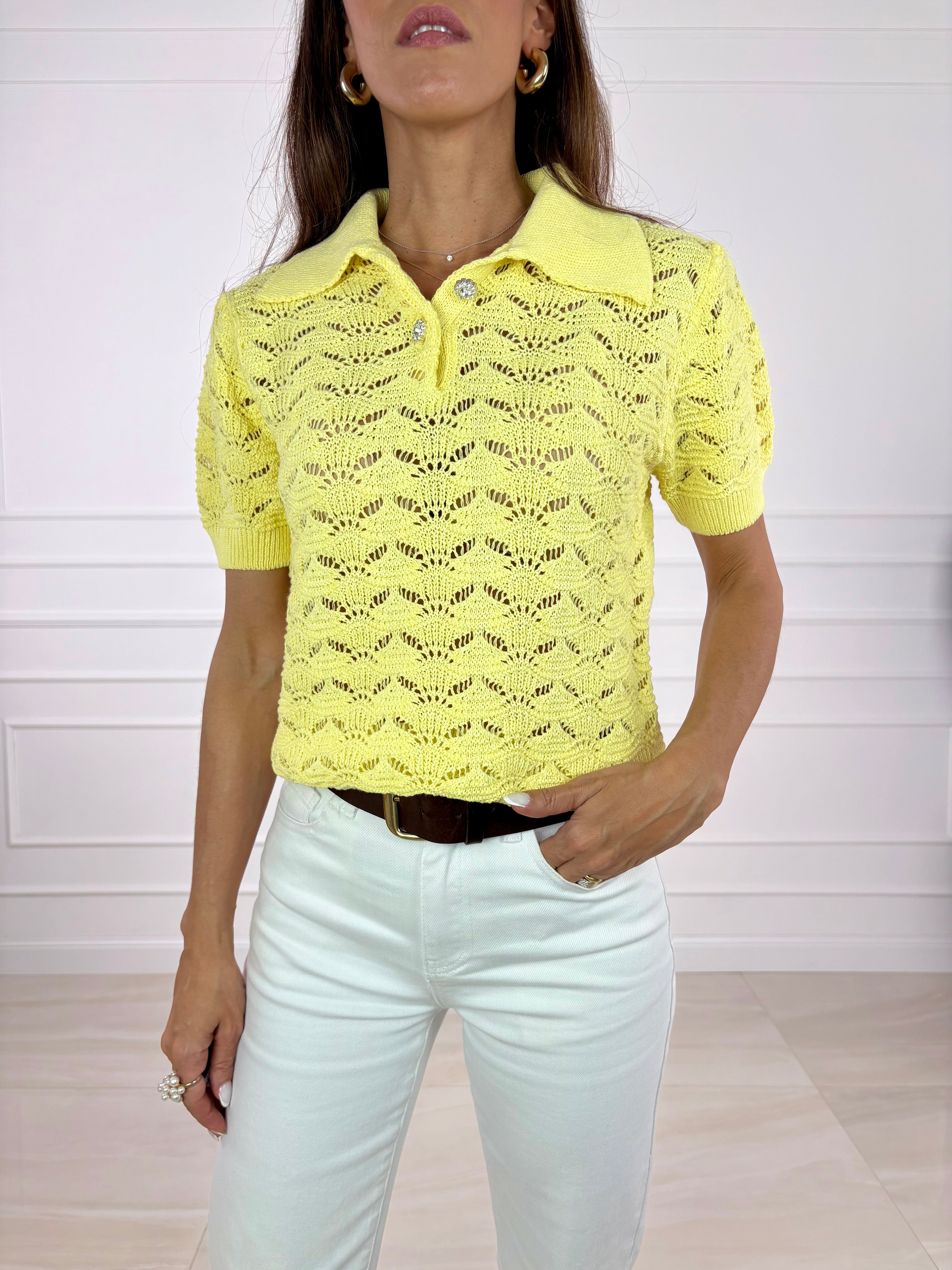 Polo traforata Bruna