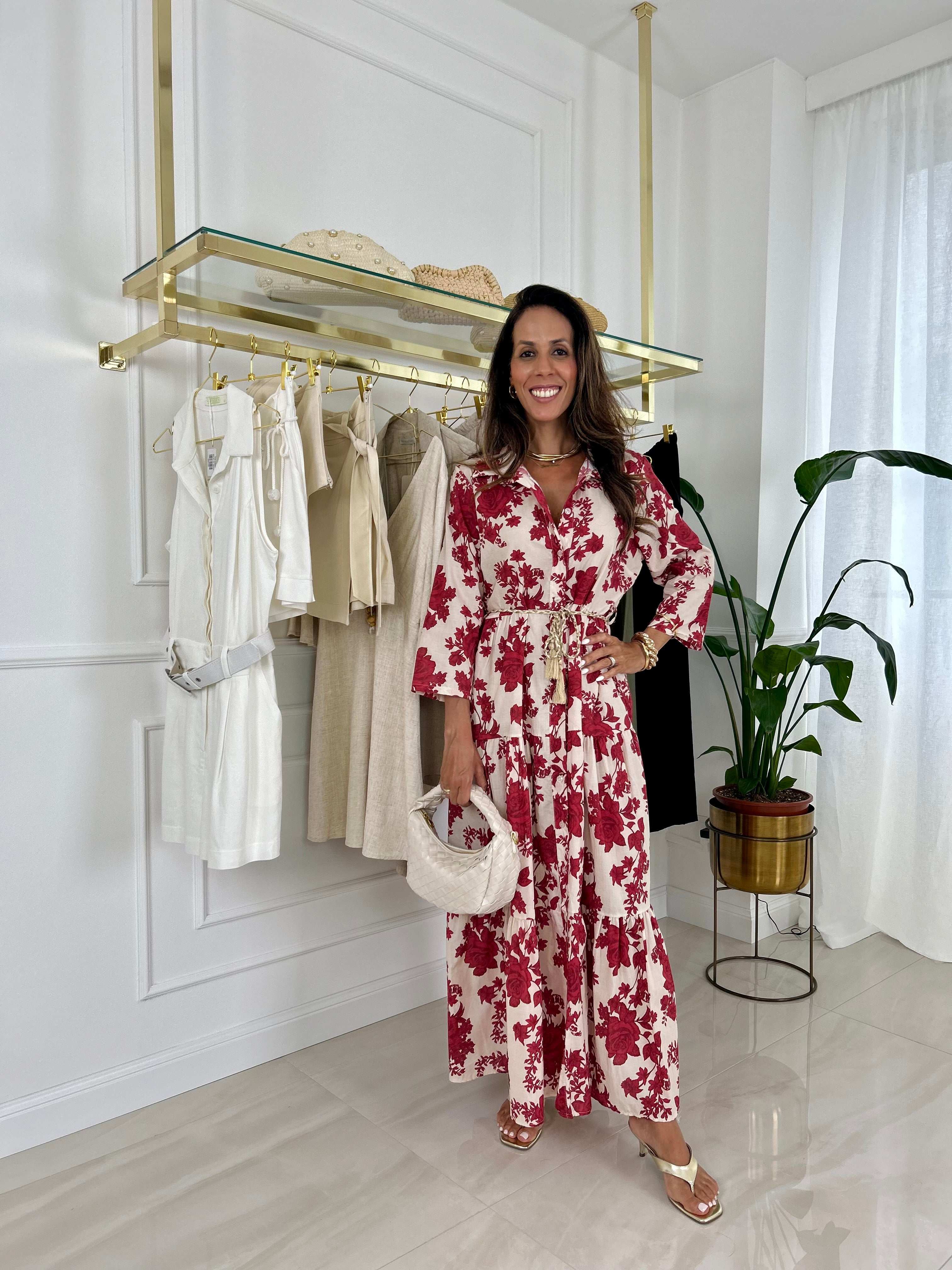 Abito Alma - Rosso / Taglia unica-Blu / Taglia unica