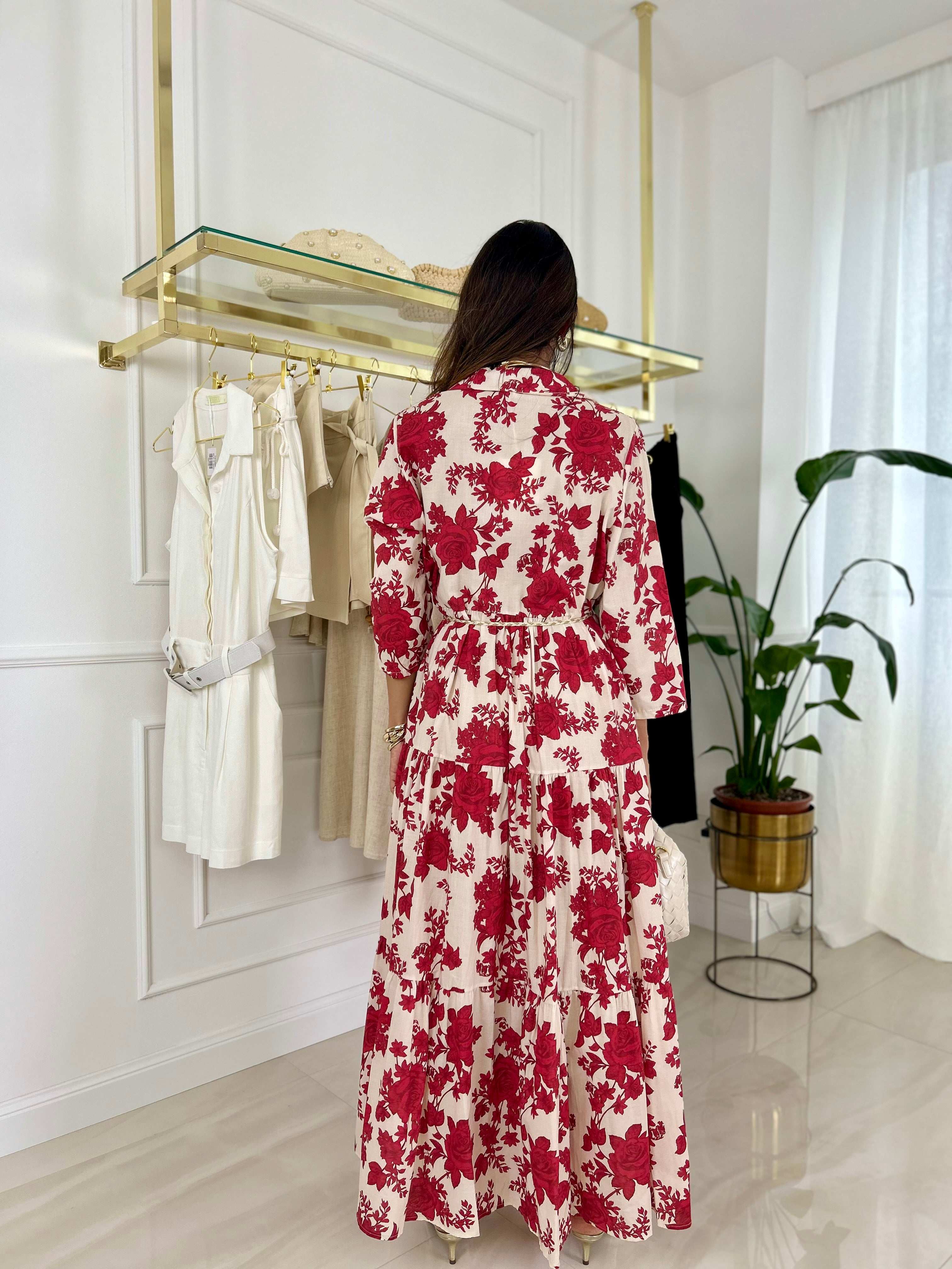 Abito Alma - Rosso / Taglia unica-Blu / Taglia unica