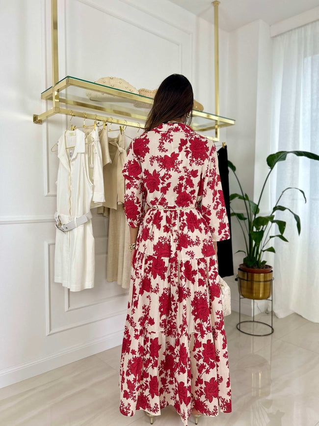 Abito Alma - Rosso / Taglia unica-Blu / Taglia unica