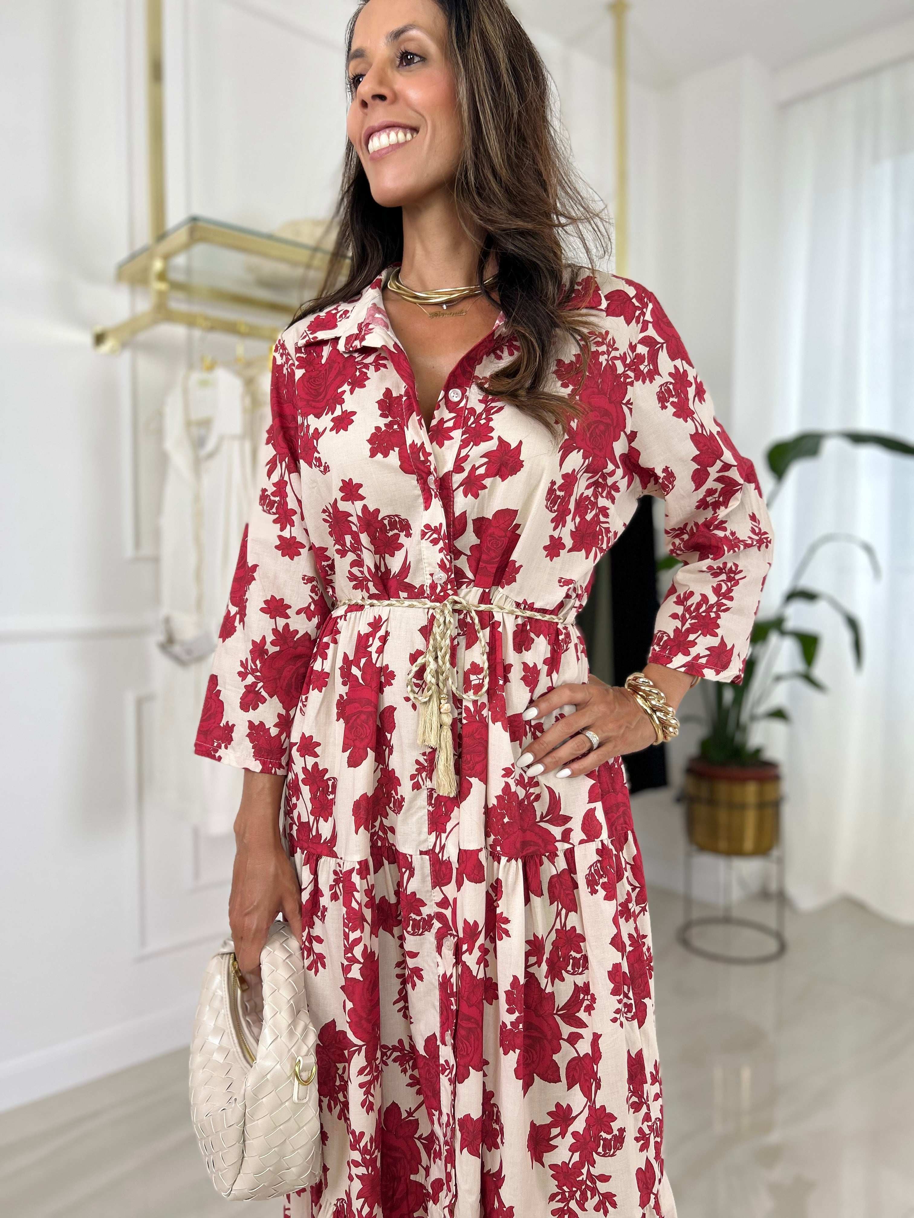 Abito Alma - Rosso / Taglia unica-Blu / Taglia unica