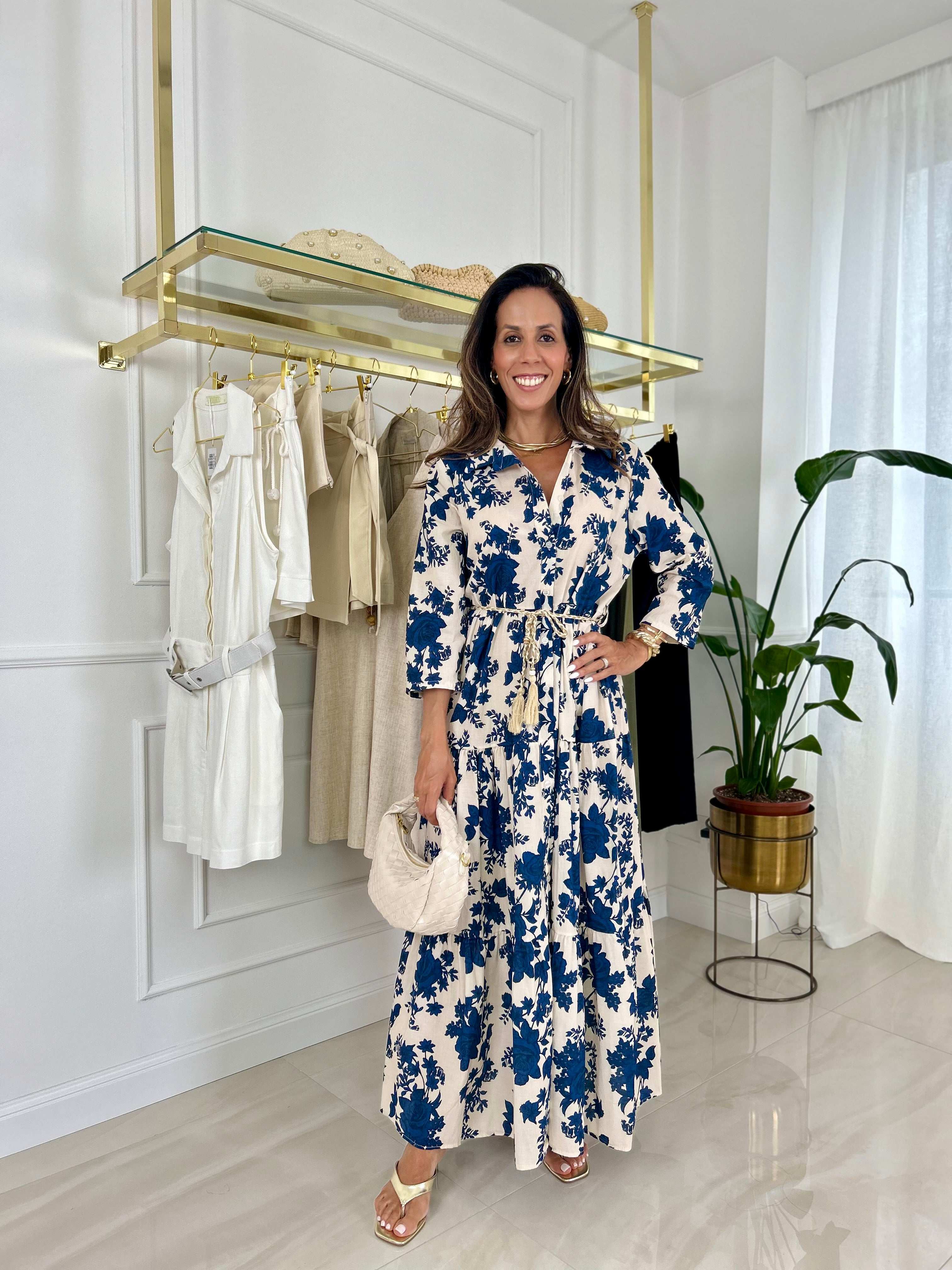 Abito Alma - Rosso / Taglia unica-Blu / Taglia unica