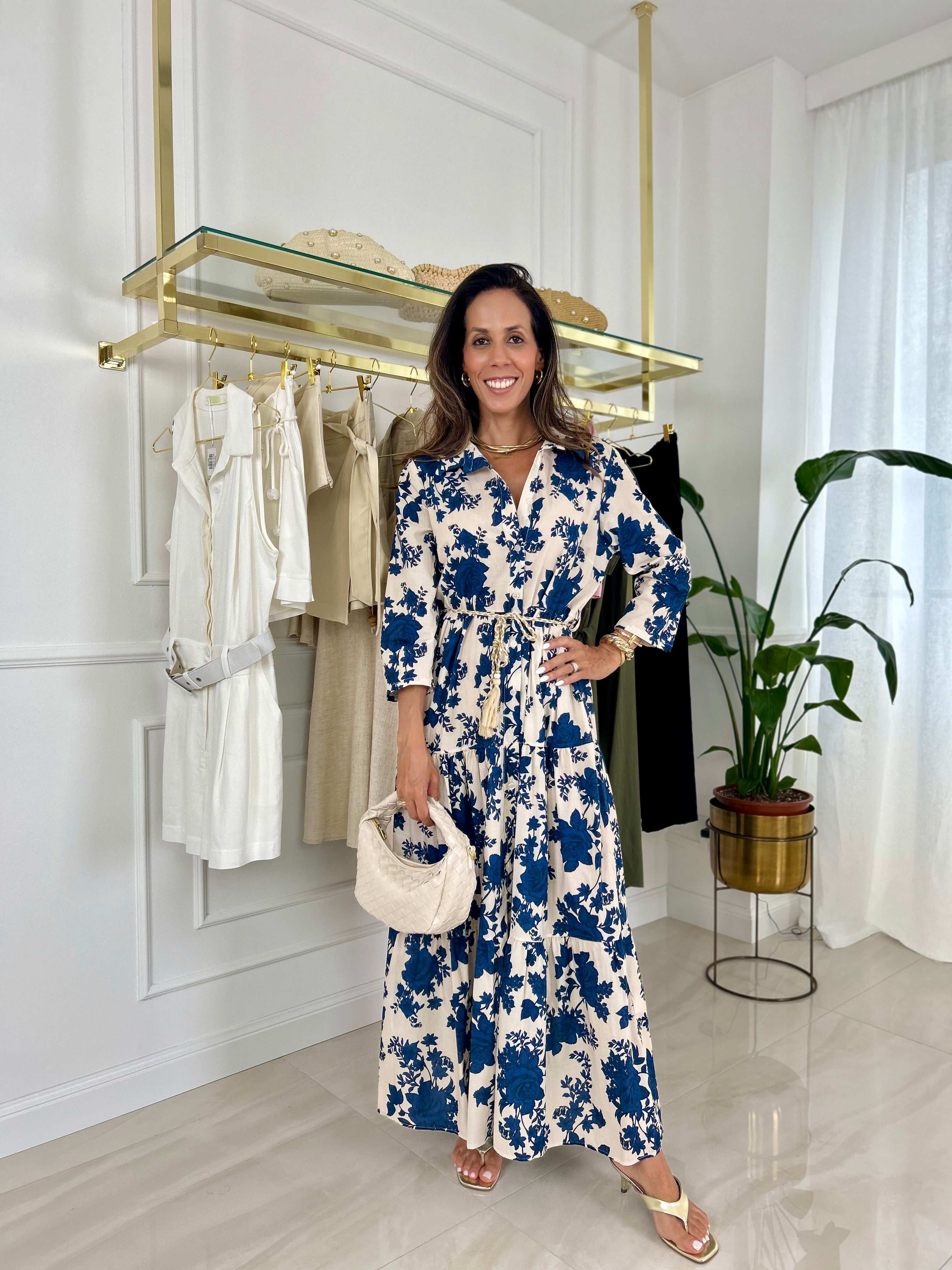 Abito Alma - Rosso / Taglia unica-Blu / Taglia unica