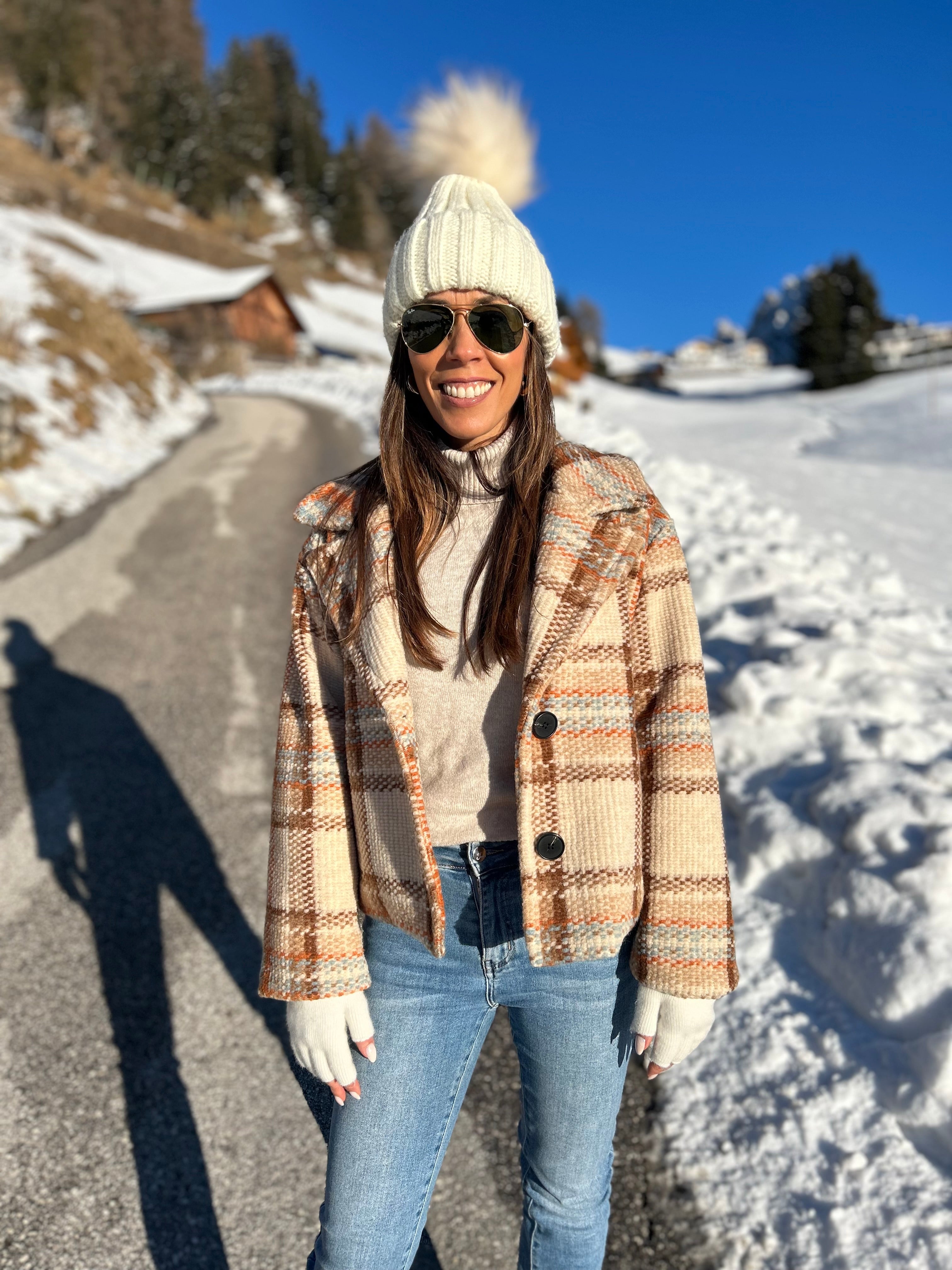 Berretto Anna - Beige-Nero