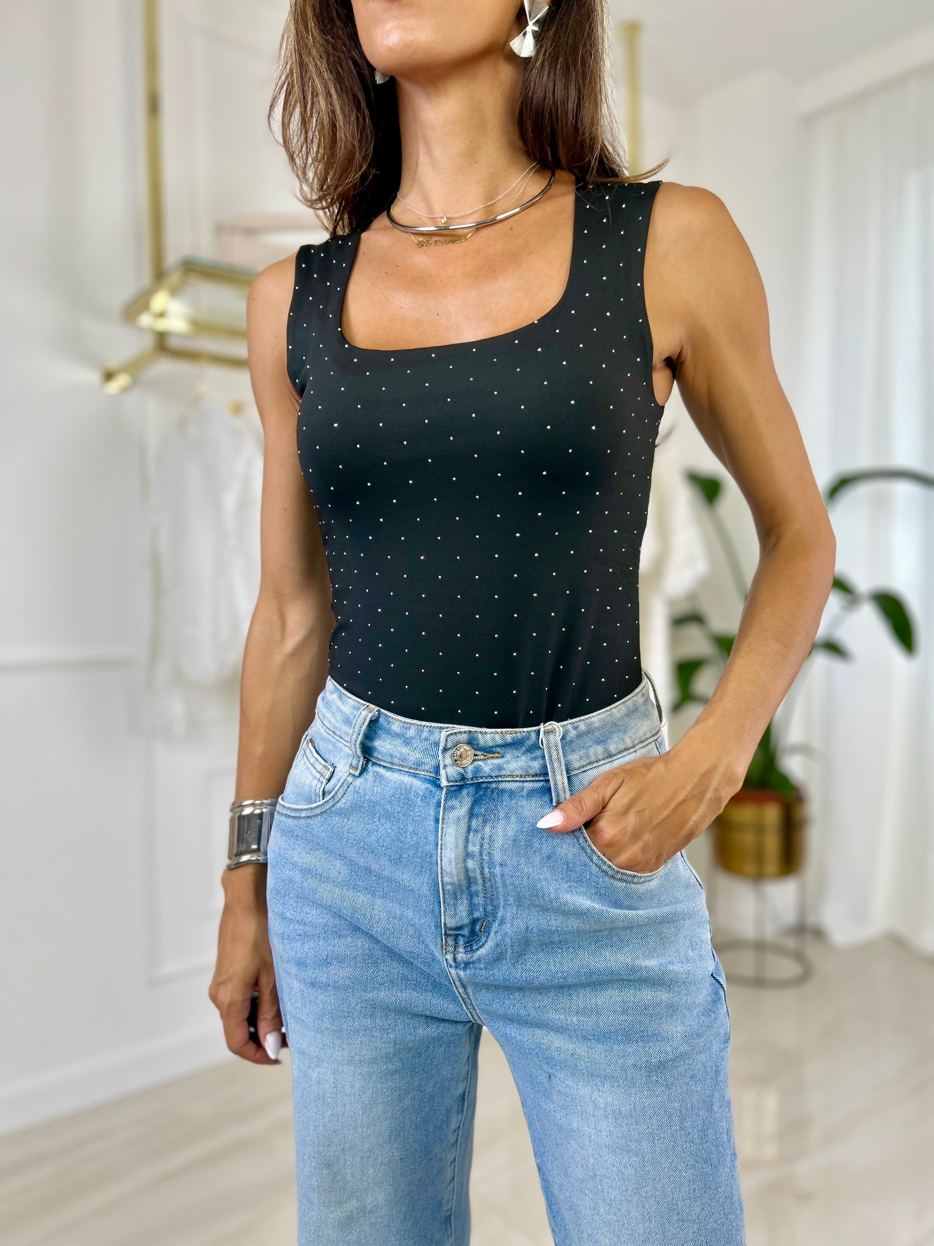 Body Catia - Nero / Taglia unica-Bianco / Taglia unica