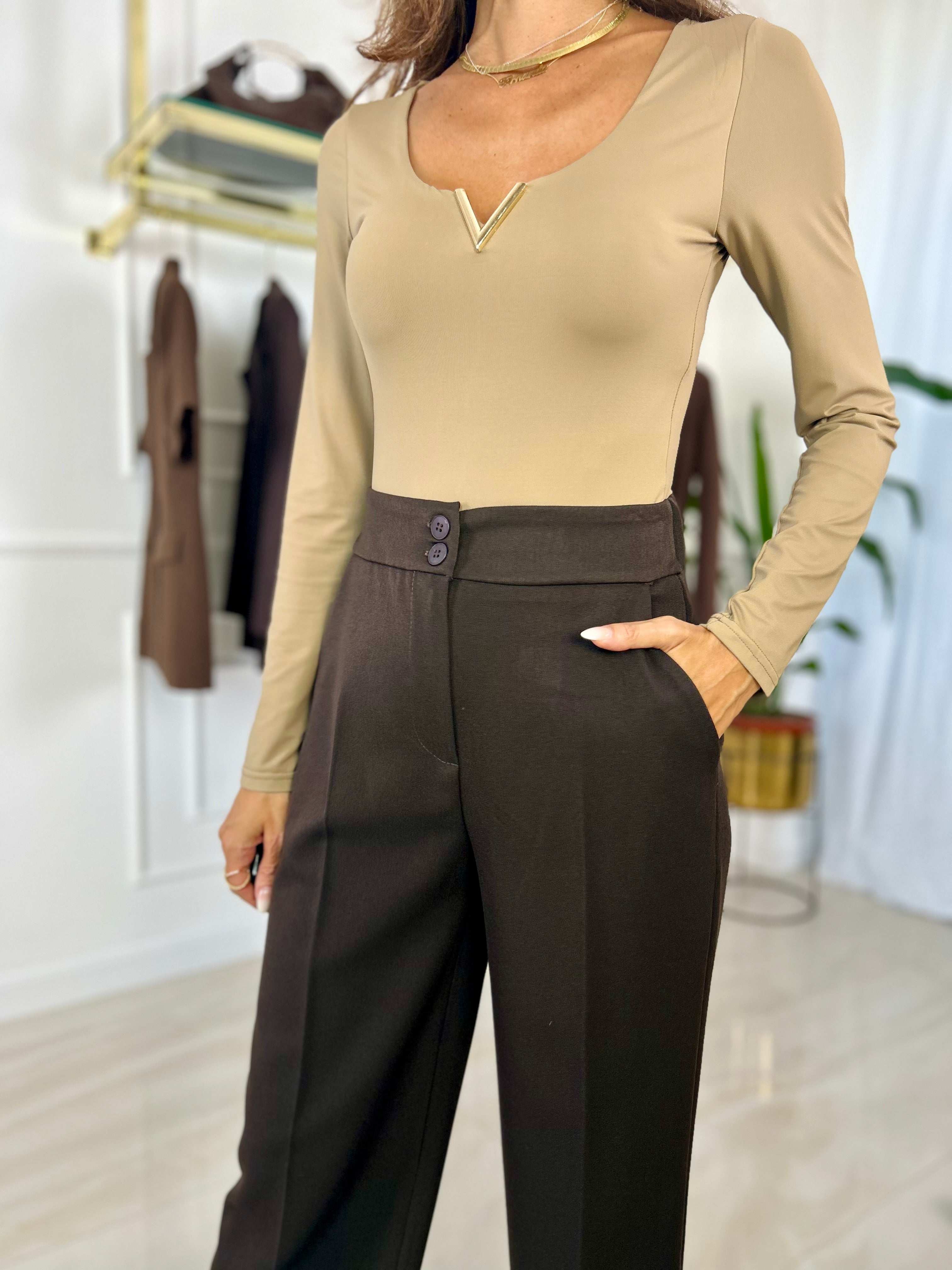 Body Grace - Nero / Taglia unica-Panna / Taglia unica-Tortora / Taglia unica-Cioccolato / Taglia unica