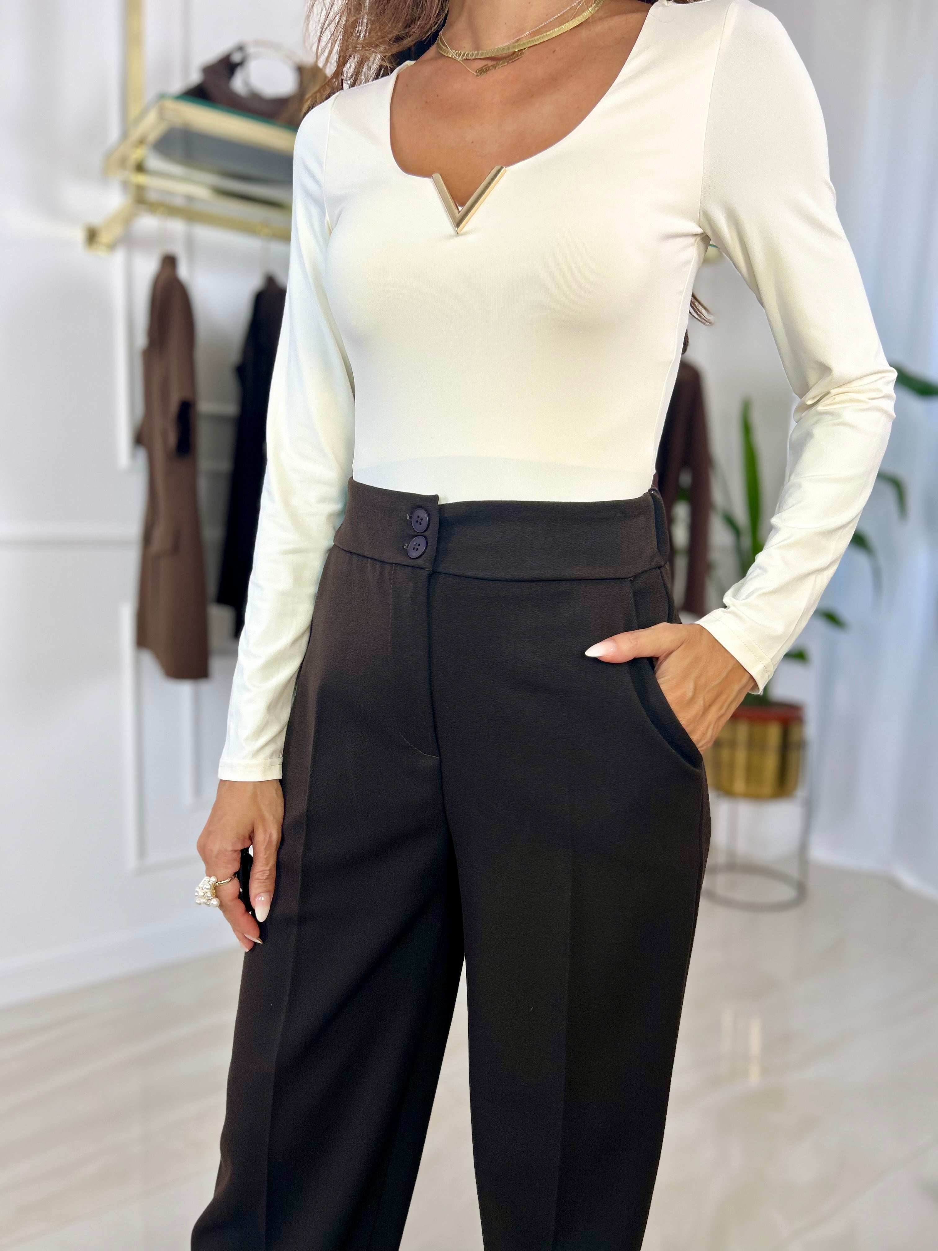 Body Grace - Nero / Taglia unica-Panna / Taglia unica-Tortora / Taglia unica-Cioccolato / Taglia unica