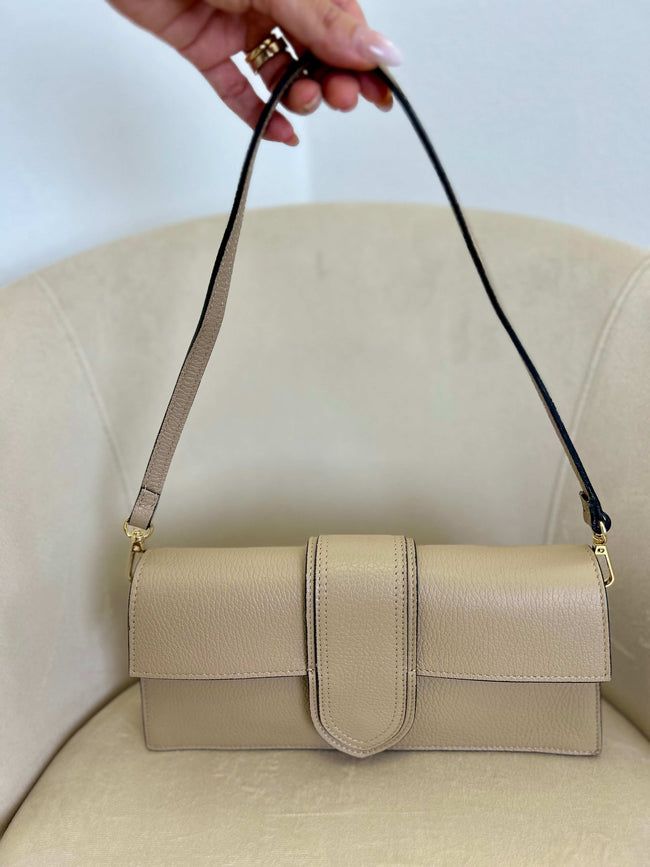 Borsa Stella - Tortora-Nero-Cuoio