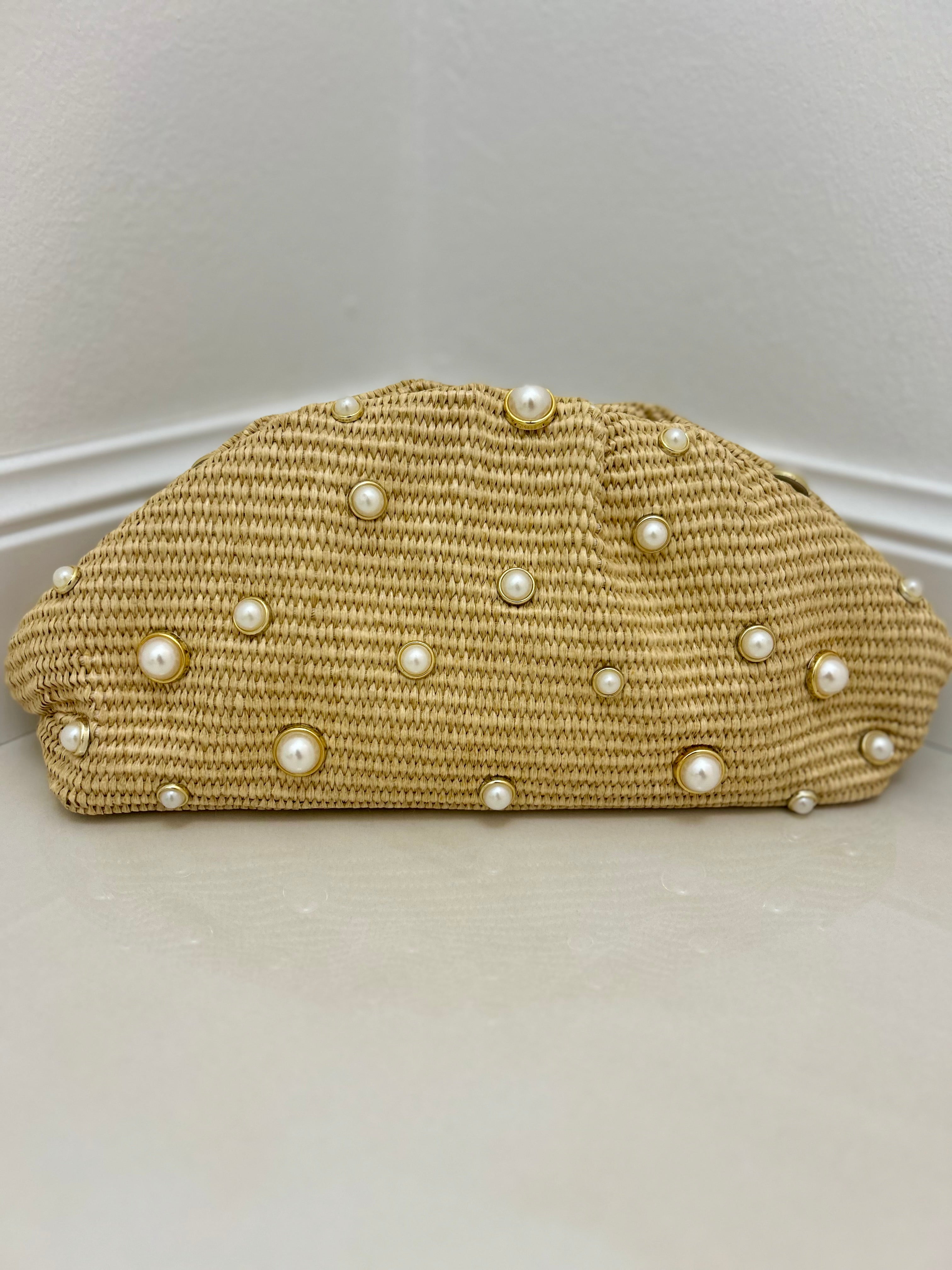 Borsa clutch Perla - Sabbia-Beige