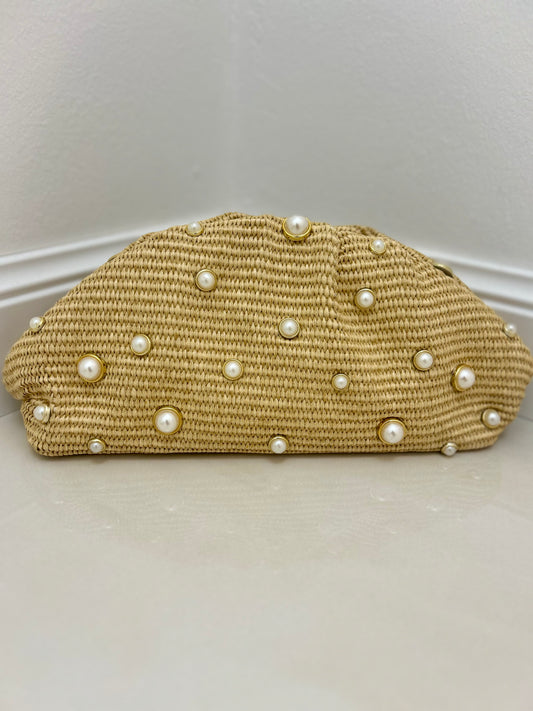 Borsa clutch Perla - Sabbia-Beige