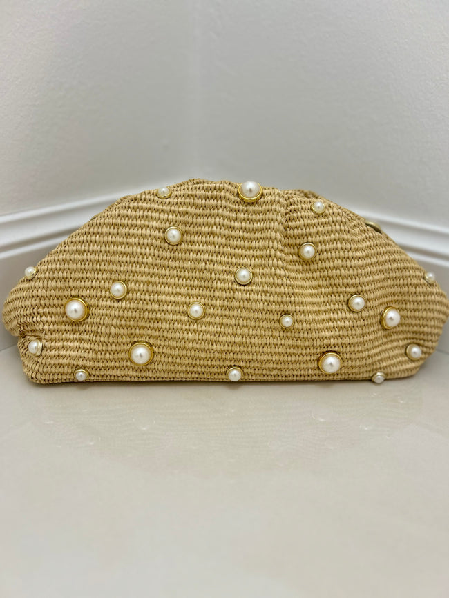 Borsa clutch Perla - Sabbia-Beige