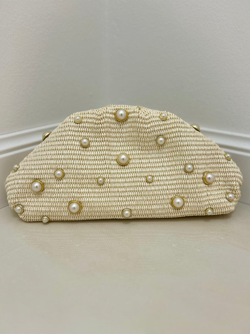Borsa clutch Perla - Sabbia-Beige