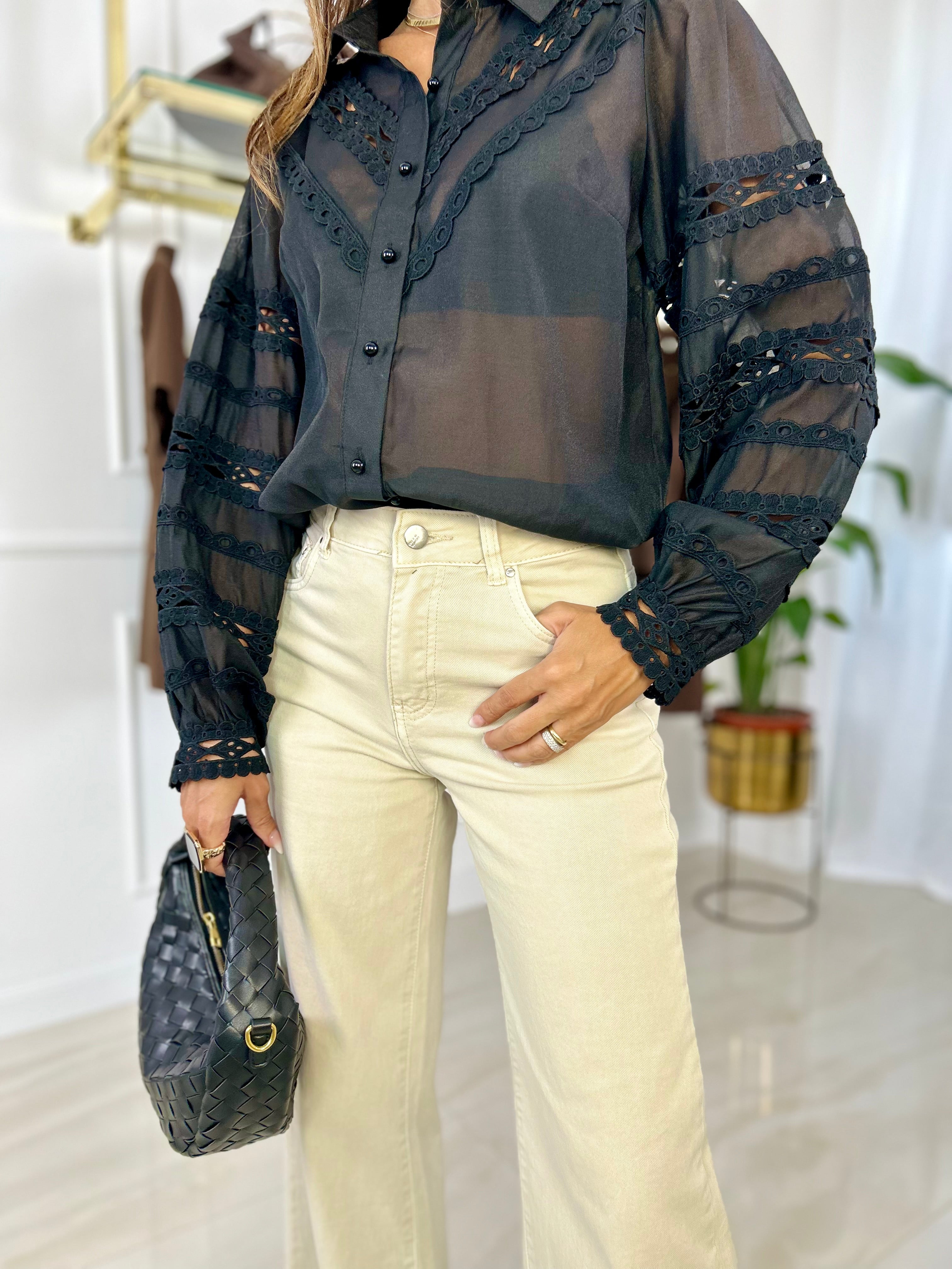 Camicia Mercedes - Nero / S/M-Nero / M/L