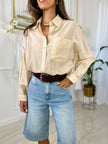 Camicia Shine Francesca - Beige / S/M-Beige / M/L