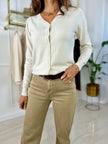 Cardigan Elda - Cammello / Taglia unica-Nero / Taglia unica-Panna / Taglia unica