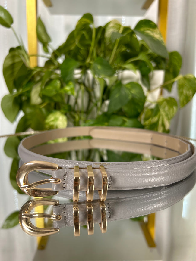 Cintura Aisha - Grigio Chiaro / Lunghezza totale 100cm-Beige / Lunghezza totale 100cm-Grigio Chiaro / Taglia 95cm-Beige / Taglia 95cm