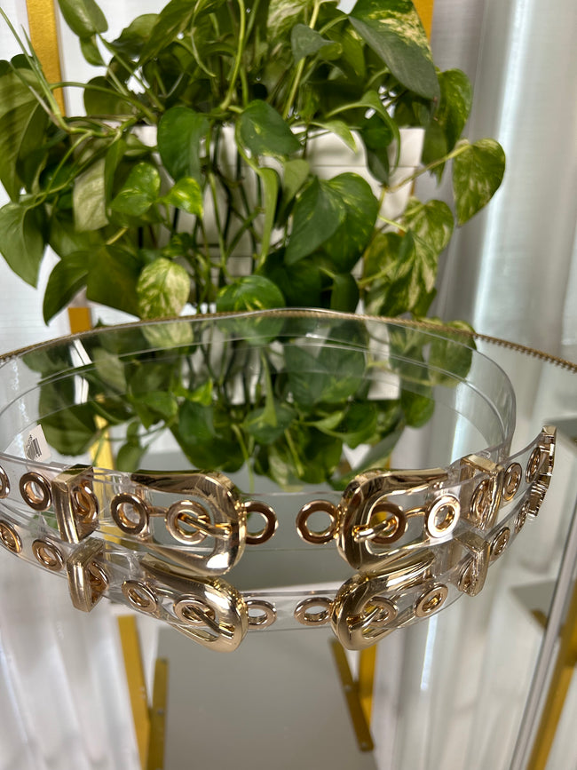 Cintura Alma - Oro - Trasparente / Taglia 90cm