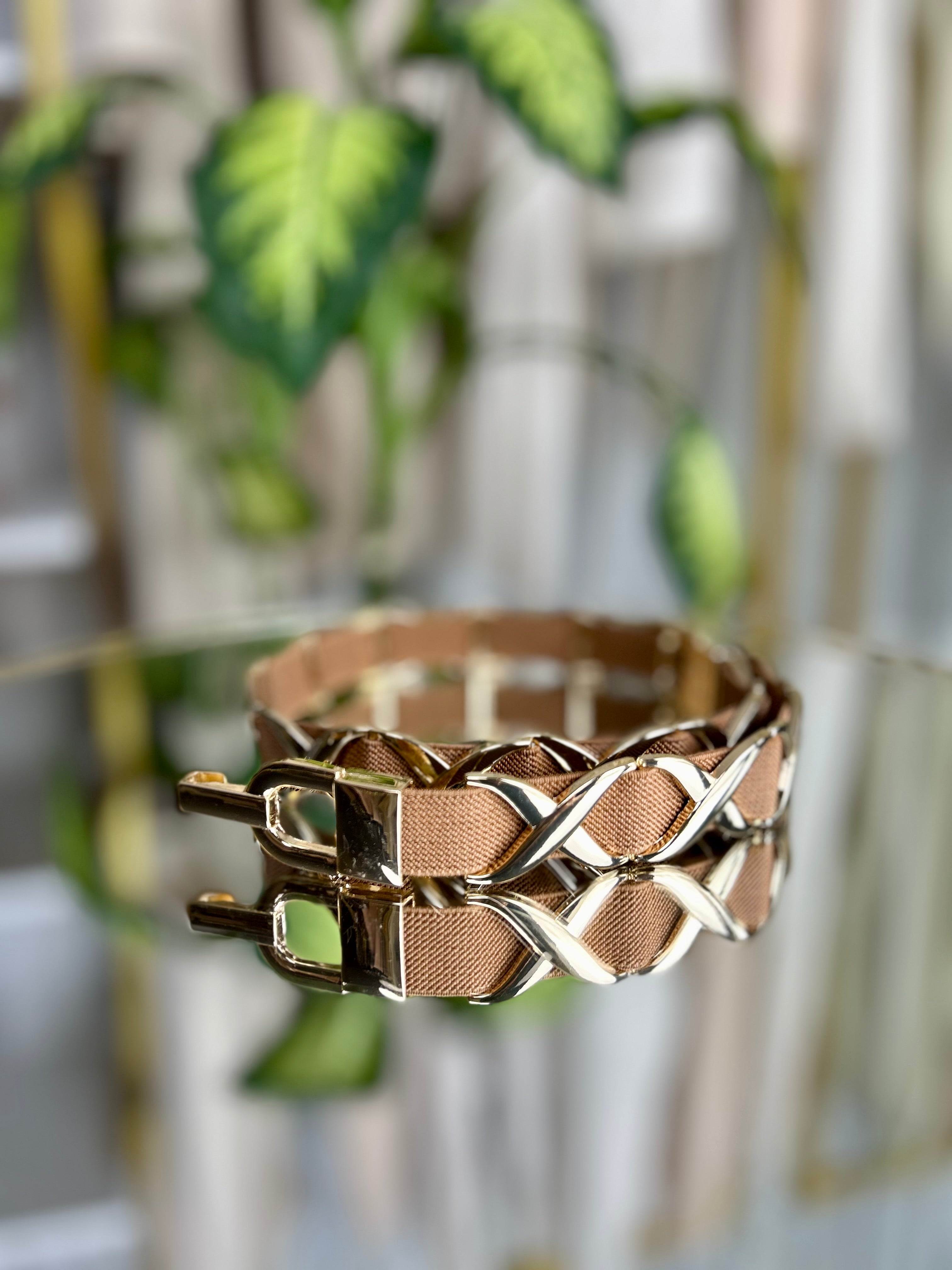 Cintura Cindy - Taglia unica / Panna/ Oro-Taglia unica / Cammello/ Oro-Taglia unica / Nero/ Oro-Taglia unica / Nero / Argento