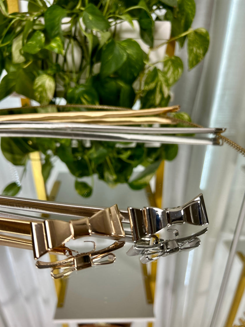 Cintura fiocco - Oro / Taglia unica-Argento / Taglia unica