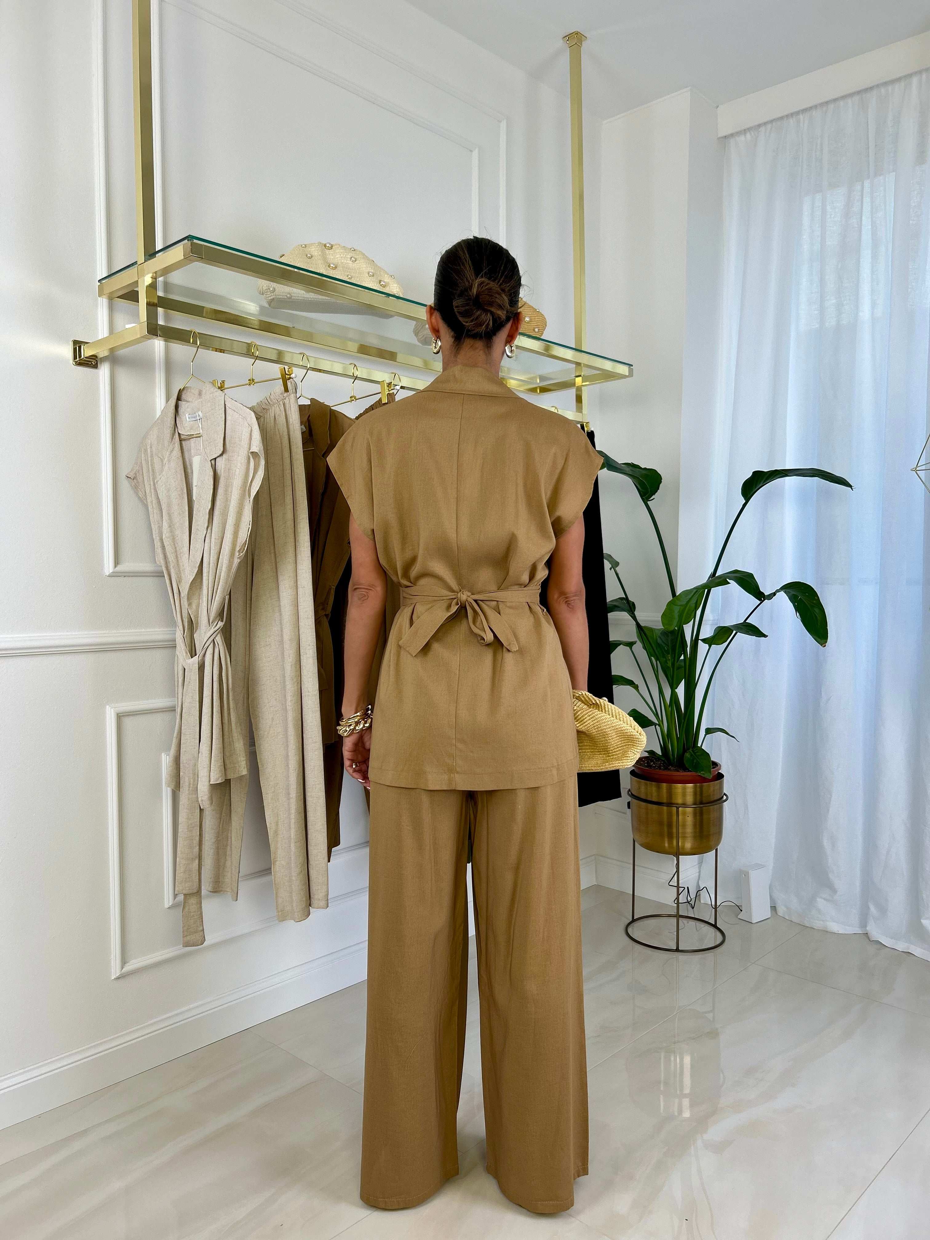 Coordinato Calliope - Sabbia / Taglia unica-Verde Militare / Taglia unica-Nero / Taglia unica-Cioccolato / Taglia unica-Cammello / Taglia unica