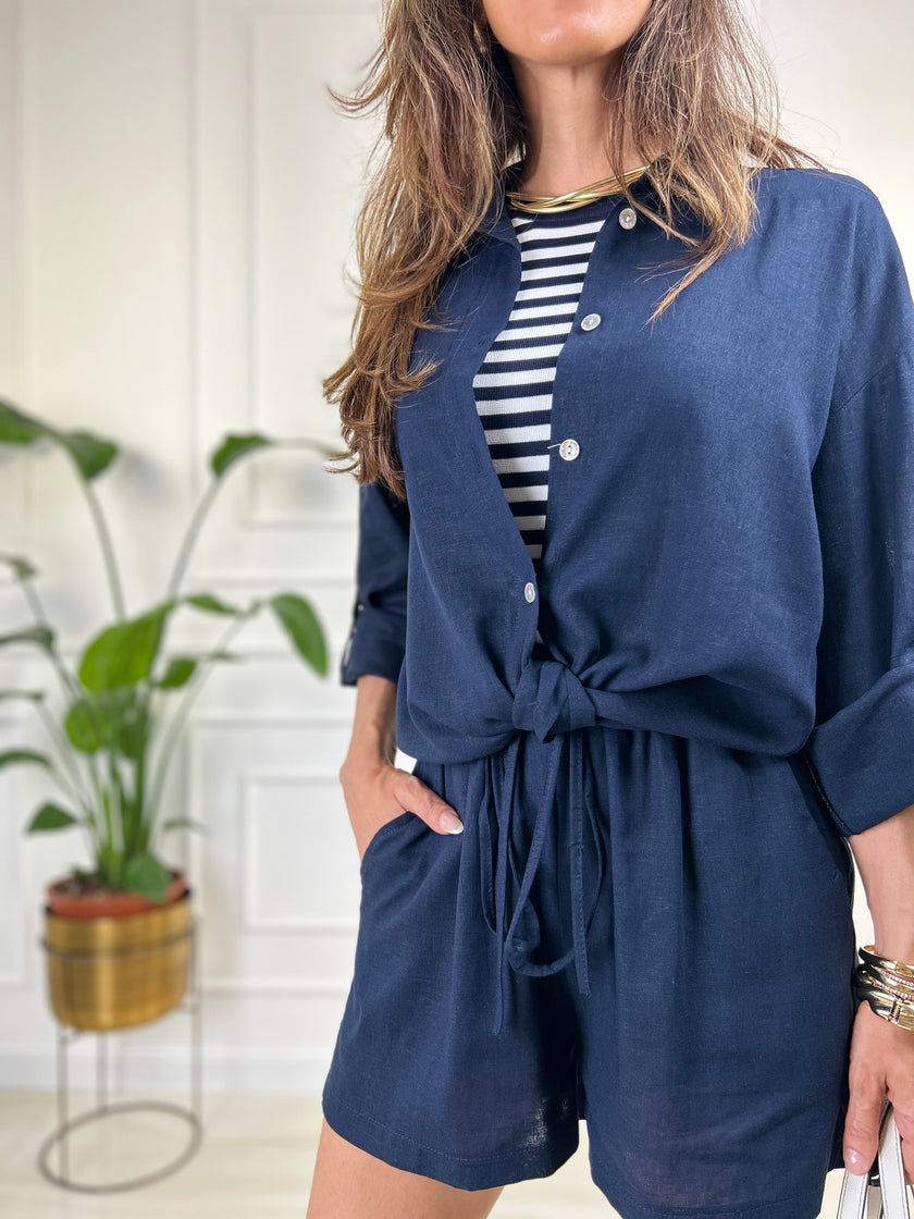 Coordinato Jasmine - Taglia Unica / Bianco-Taglia Unica / Beige-Taglia Unica / Nero-Taglia Unica / Panna-Taglia Unica / Blu notte-Taglia Unica / Cammello-Taglia Unica / Verde Militare