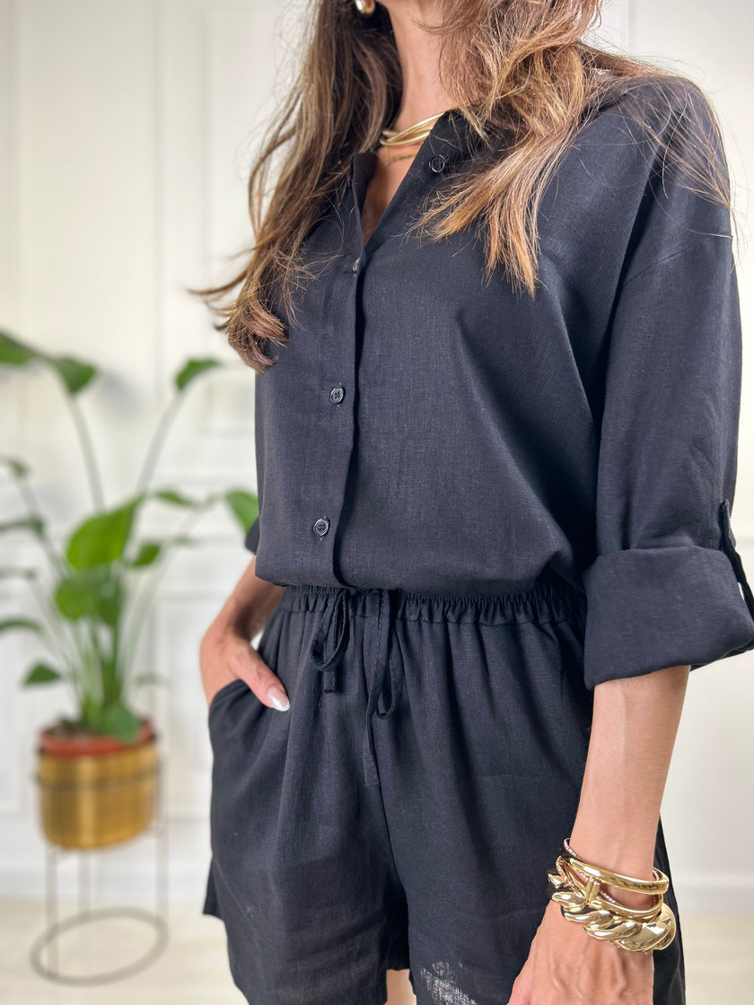 Coordinato Jasmine - Taglia Unica / Bianco-Taglia Unica / Beige-Taglia Unica / Nero-Taglia Unica / Panna-Taglia Unica / Blu notte-Taglia Unica / Cammello-Taglia Unica / Verde Militare