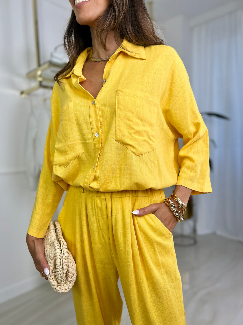 Coordinato Natalia - Taglia unica / Giallo-Taglia unica / Fuscia