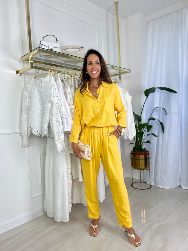 Coordinato Natalia - Taglia unica / Giallo-Taglia unica / Fuscia