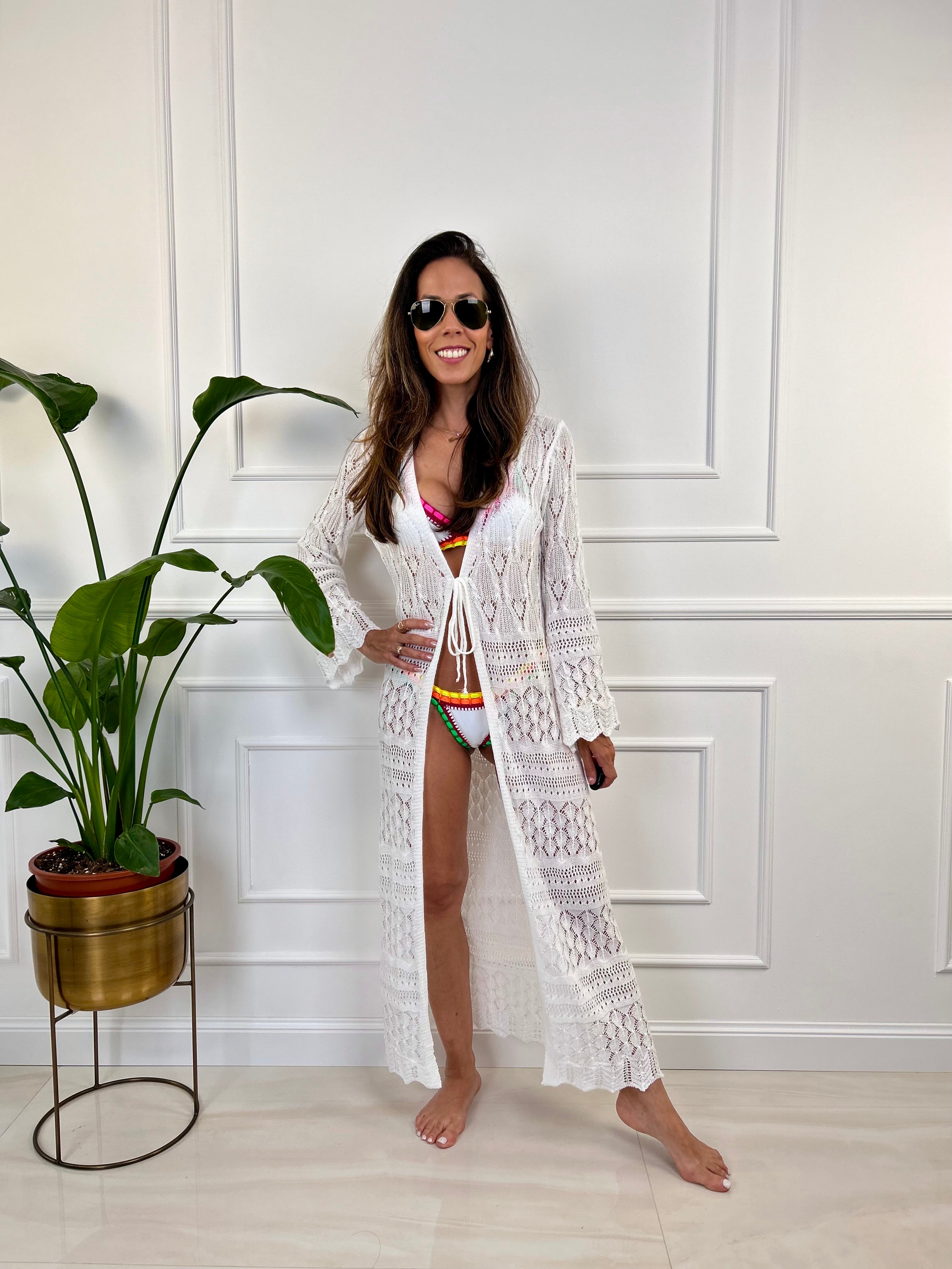 Copricostume Marika - Nero / Taglia unica-Bianco / Taglia unica