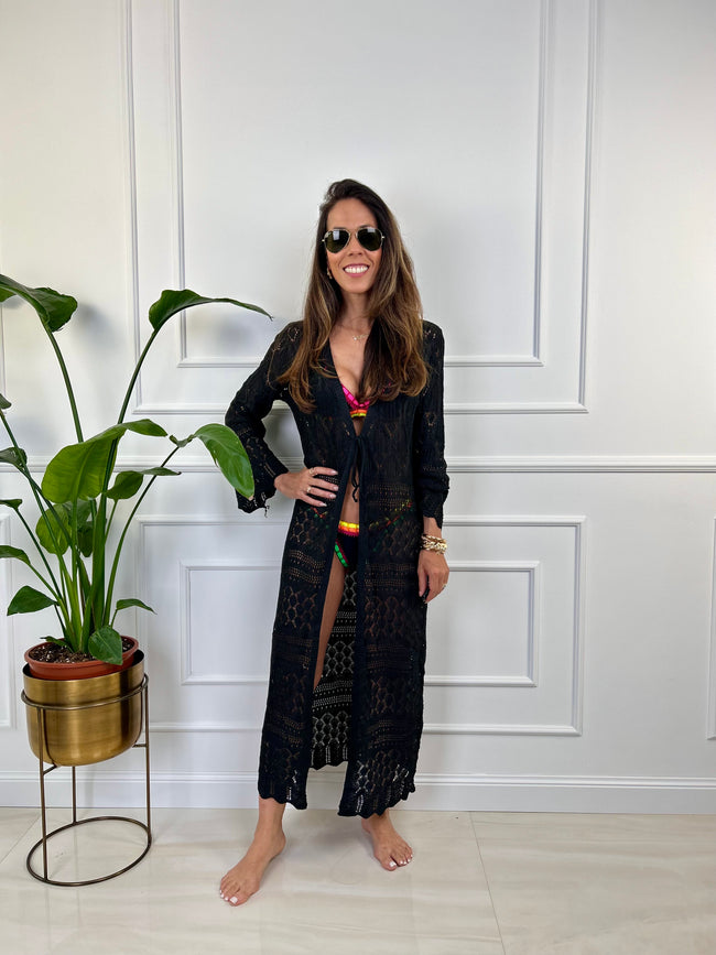 Copricostume Marika - Nero / Taglia unica-Bianco / Taglia unica