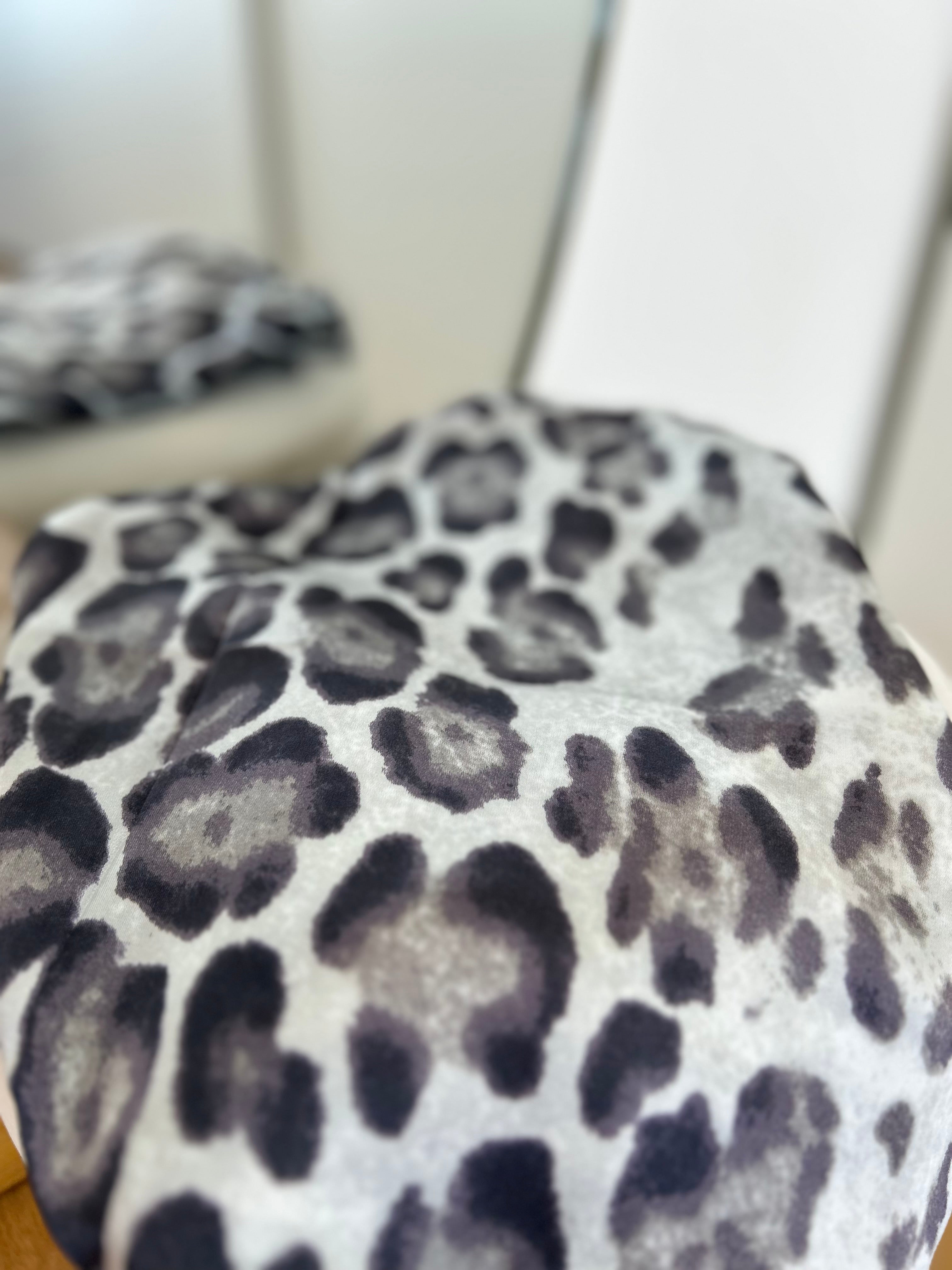 Foulard Leopardato - Grigio