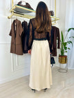 Gonna lunga Liz - Nero / S/M-Champagne / S/M-Nero / M/L-Champagne / M/L