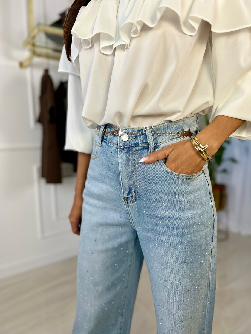 Jeans Shine Susanna - Azzurro / XS-Azzurro / S-Azzurro / M-Azzurro / L