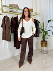 Maglia cut out Anna - Panna / Taglia unica-Giallo / Taglia unica