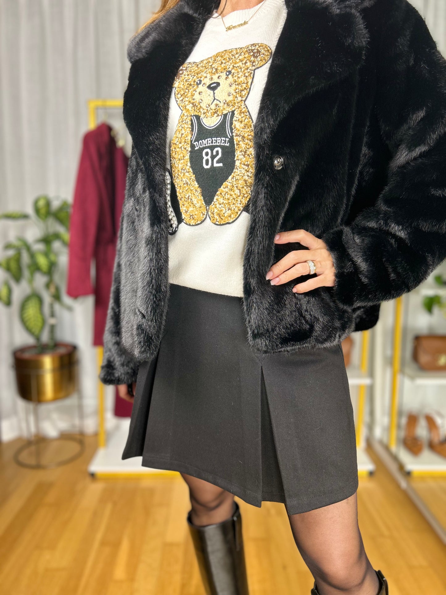Minigonna Pia - Nero / S-Nero / M-Nero / L